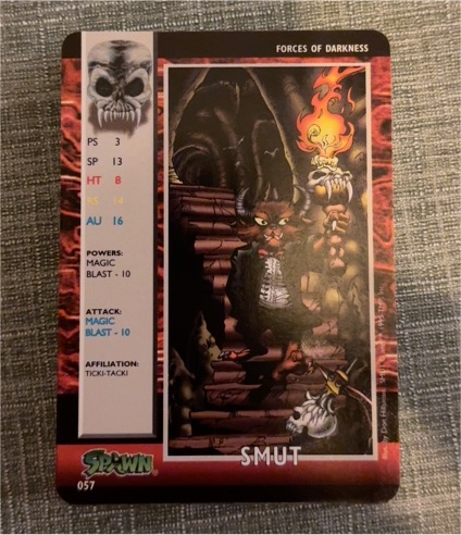 1995 Spawn Power Cardz #057 Smut — front