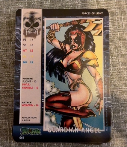 1995 Spawn Power Cardz #061 Guardian Angel — front