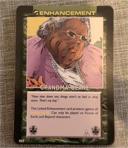 1995 Spawn Power Cardz #063 Grandma Blake — front