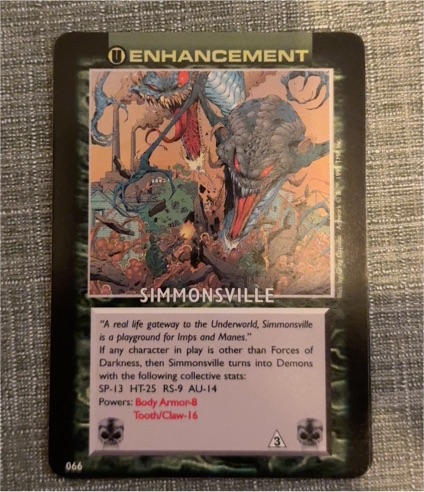1995 Spawn Power Cardz #066 Simmonsville — front