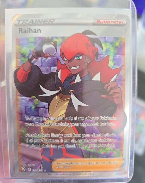 2021 Pokémon TCG Evolving Skies #202 Raihan — front