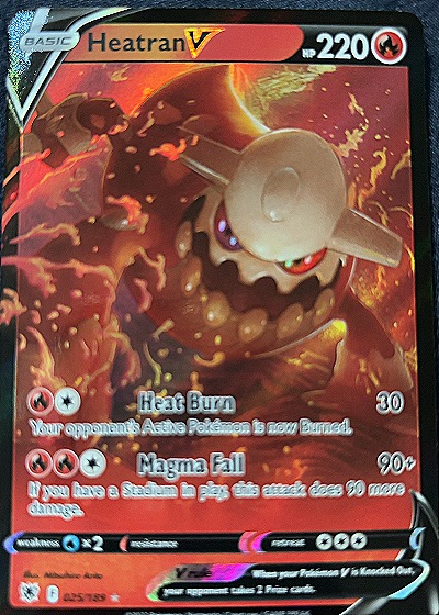 2022 Pokémon Astral Radiance #025 Heatran V — front