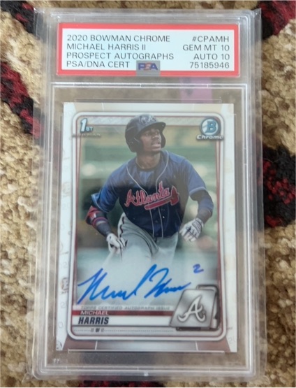 2020 Bowman Chrome #CPAMH Michael Harris II — front