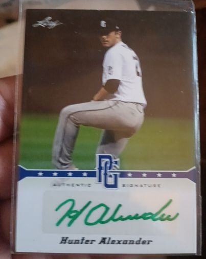 2013 Leaf Perfect Game Autographs #A-HA1 Hunter Alexander — front