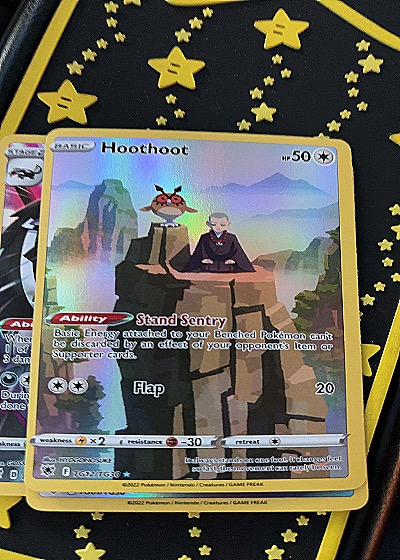 2022 Pokémon Astral Radiance Trainer Gallery #TG12/TG30 Hoothoot — front