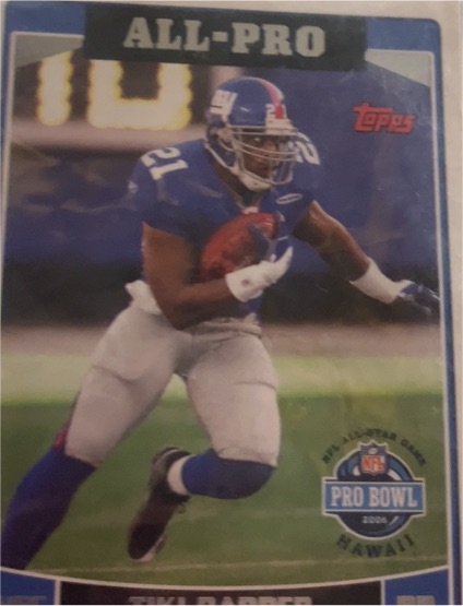 2006 Topps #293 Tiki Barber — front