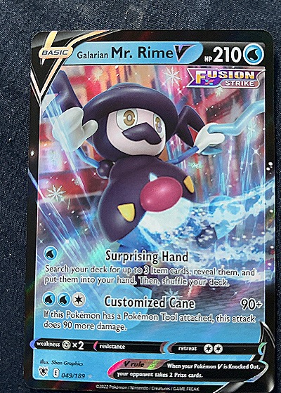 2022 Pokémon TCG Astral Radiance #049 Galarian Mr. Rime V — front