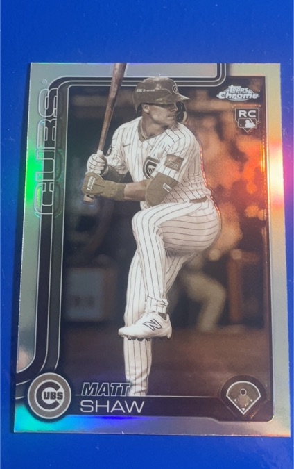 2025 Topps Chrome #219 Matt Shaw — front