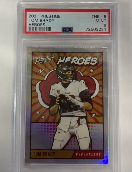 2021 Panini Prestige Heroes #HE-5 Tom Brady — front