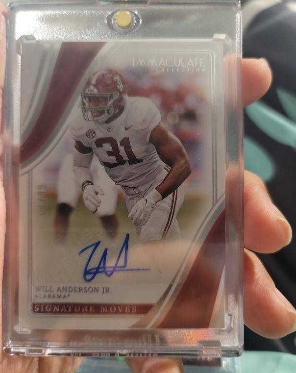 2023 Panini Immaculate Collegiate Signature Moves #Will Anderson Jr. — front