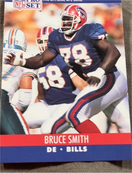 1990 Pro Set #443 Bruce Smith — front