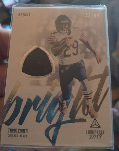 2019 Panini Luminance Bright Beginnings #BB-4 Tarik Cohen — front