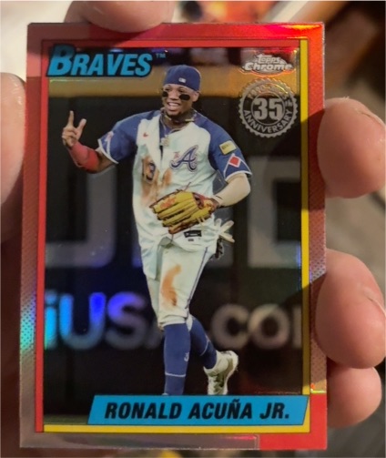 2025 Topps Chrome #90CB-2 Ronald Acuña Jr. — front
