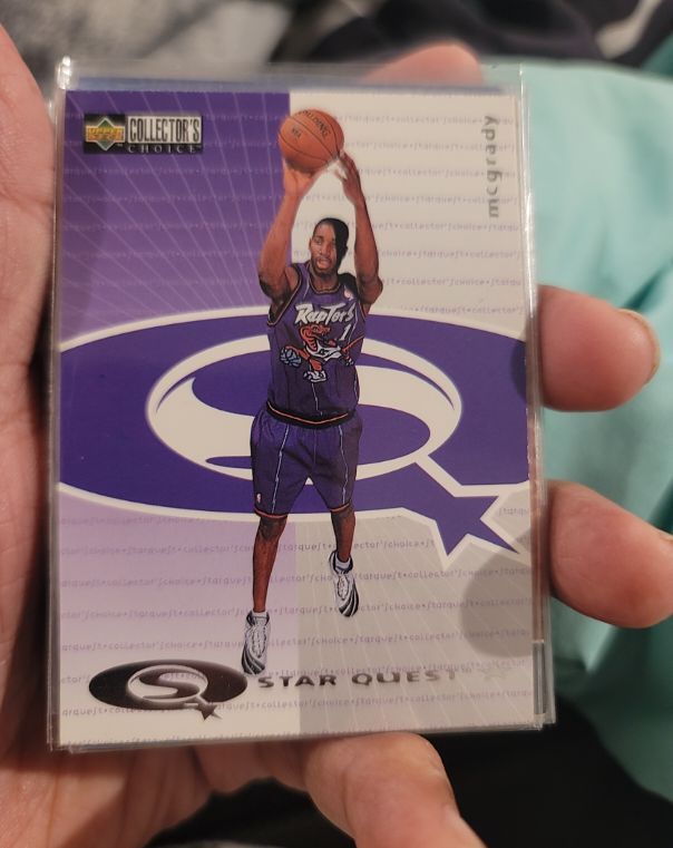 1997-98 Upper Deck Collector's Choice Star Quest #SQ96 Tracy McGrady Rookie Card — front