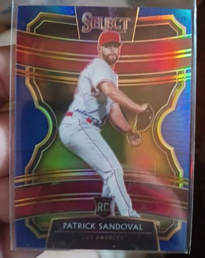2020 Panini Select #39 Patrick Sandoval Blue Prizm — front