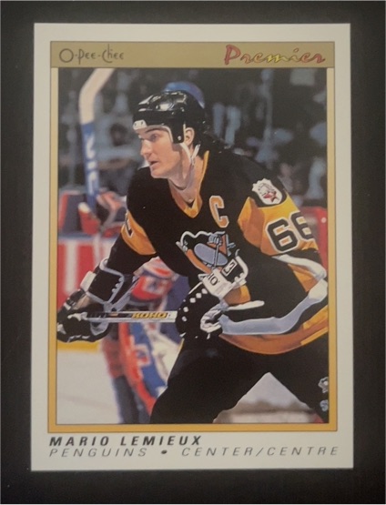 1990-91 O-Pee-Chee Premier #63 Mario Lemieux — front