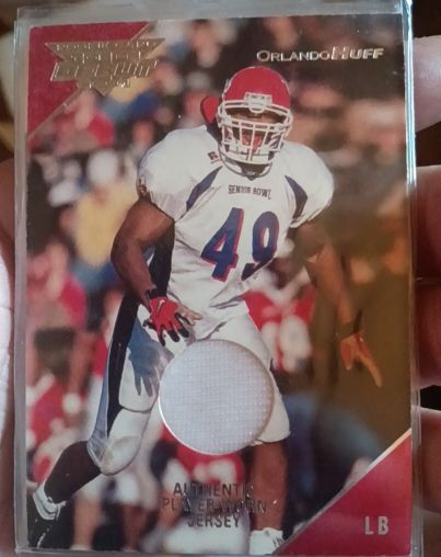 2001 Topps Debut #131 Orlando Huff Rookie Jersey Patch — front