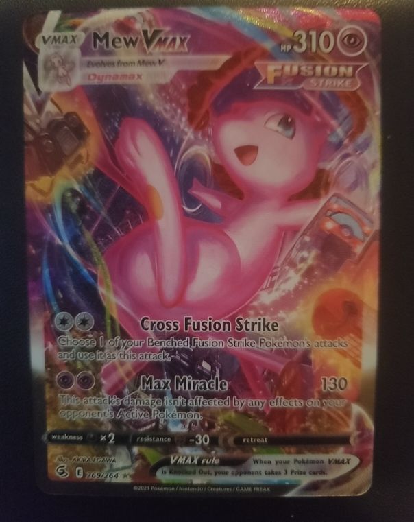 2021 Pokémon Fusion Strike #269 Mew VMAX — front