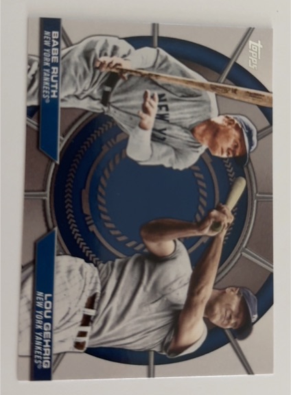 2025 Topps Series 2 #DD-20 Babe Ruth / Lou Gehrig Dynamic Duos — front