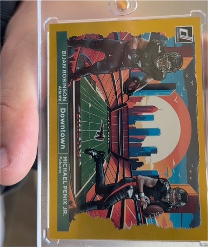 2024 Donruss Downtown Brian Robinson / Michael Penix Jr. — front