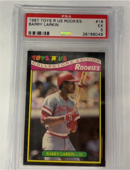 1987 Toys R Us Rookies #18 Barry Larkin — front