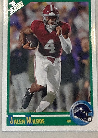 2025 Panini Score #7 Jalen Milroe — front