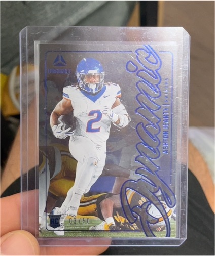 2025 Panini Luminance Dynamic Ashton Jeanty Rookie Card — front