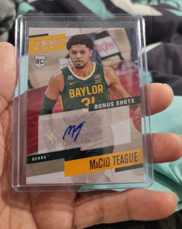 2021 Panini Chronicles Draft Picks Prestige Bonus Shots #PBMCT MaCio Teague — front