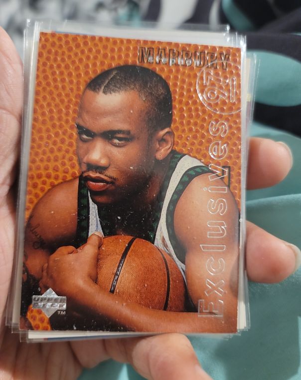 1996-97 Upper Deck Rookie Exclusives #R15 Stephon Marbury — front