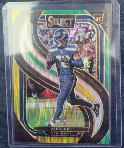 2024 Panini Select #103 AJ Barner — front