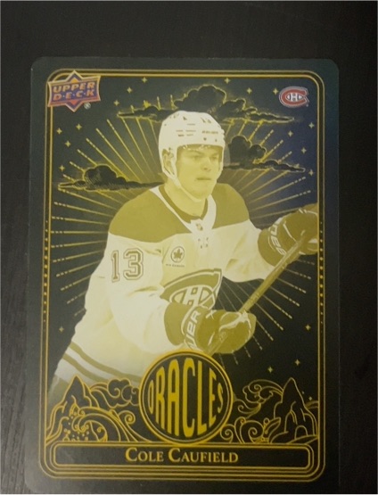 2024-25 Upper Deck Extended Series Oracles #O-22 Cole Caufield — front