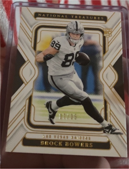 2024 Panini National Treasures #07/35 Brock Bowers — front