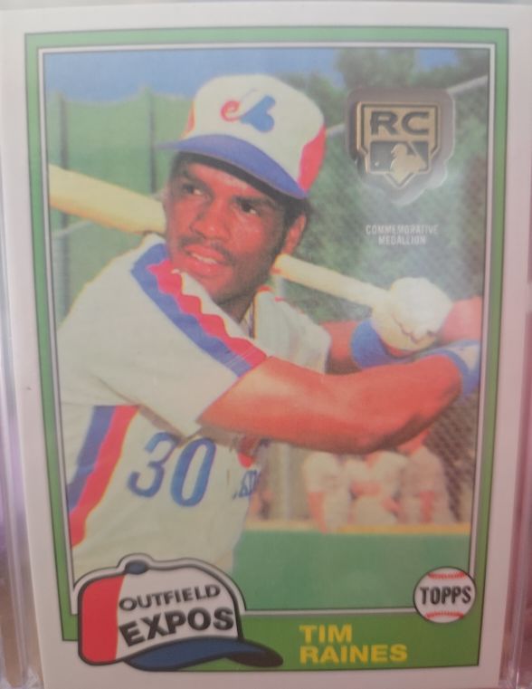 2020 Topps Retro #RCR-TR Tim Raines — front