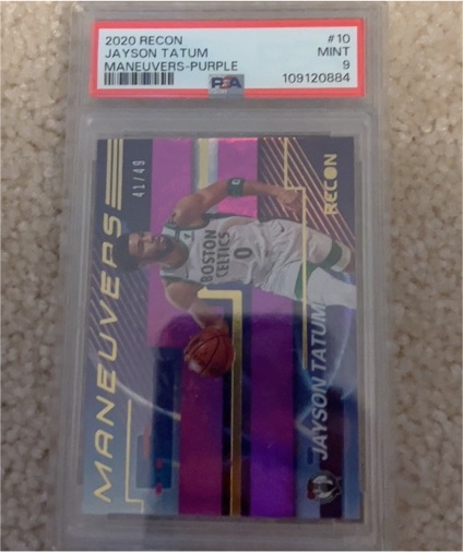 2020 Panini Recon Maneuvers Purple #10 Jayson Tatum — front