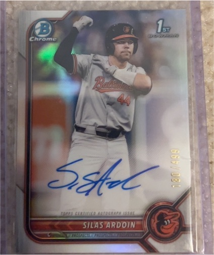 2022 Bowman Chrome Draft Autographs #CDA-SA Silas Ardoin — front