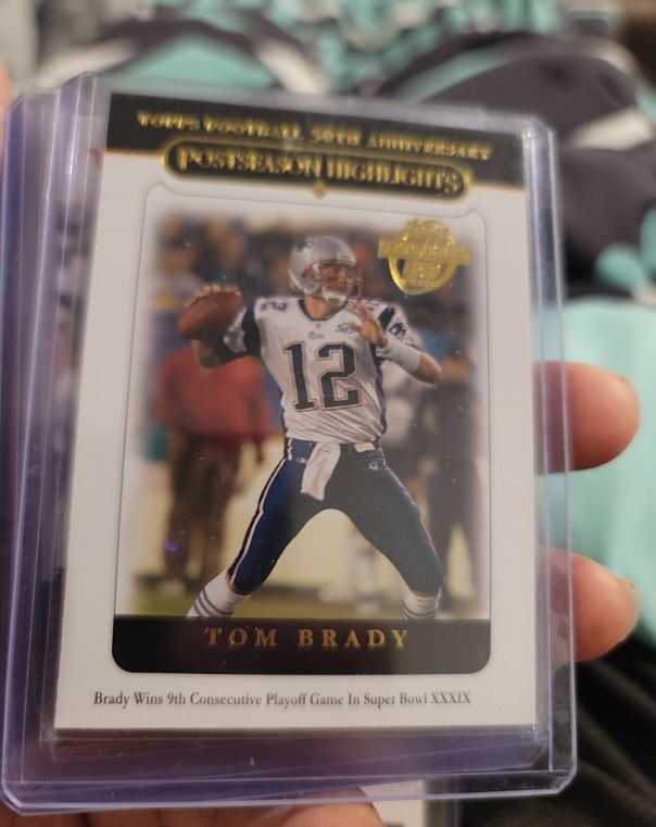 2005 Topps #360 Tom Brady Postseason Highlights — front