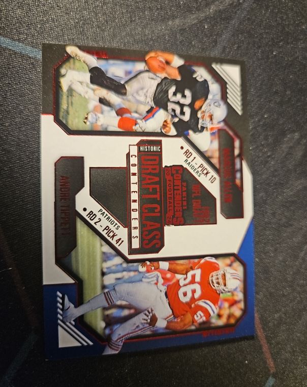 2024 Panini Contenders Historic Draft Class #6 Marcus Allen & Andre Tippett — front