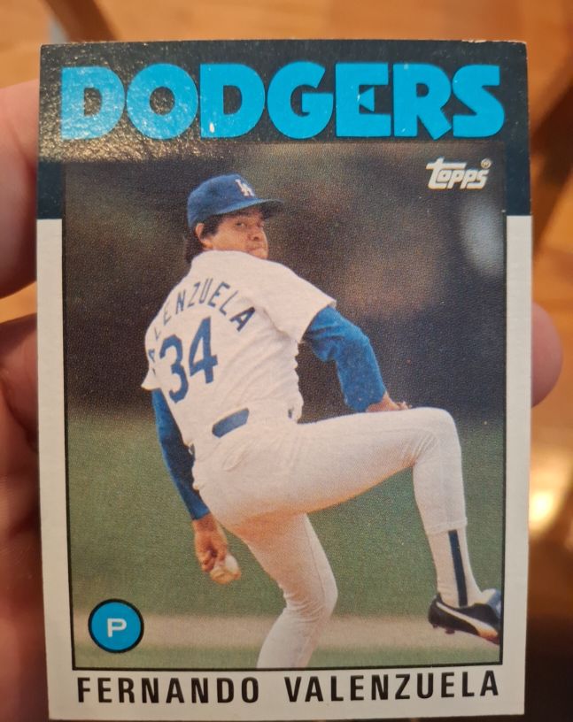1986 Topps #630 Fernando Valenzuela — front