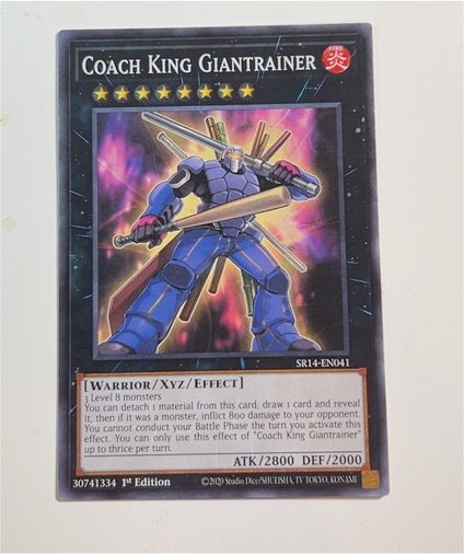 2014 Yu-Gi-Oh! SR14-EN041 Coach King Giantrainer — front