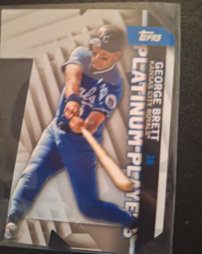2021 Topps Platinum Players Die Cut #PDC-8 George Brett — front