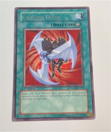 1996 Yu-Gi-Oh! POTD-EN003 Cocoon Blade — front