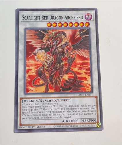 2020 Yu-Gi-Oh! SDCK-EN041 Scarlight Red Dragon Archfiend — front