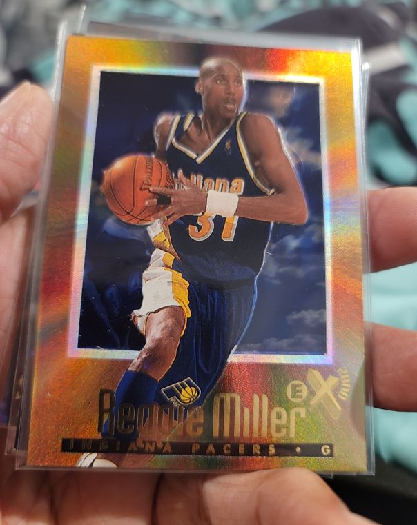 1996-97 Skybox E-X2000 #27 Reggie Miller — front