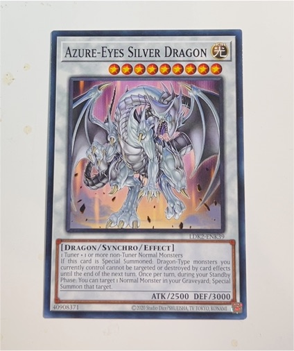 2020 Yu-Gi-Oh! LDK2-ENK39 Azure-Eyes Silver Dragon — front