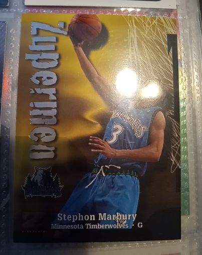 1997-98 SkyBox Z-Force #200 Stephon Marbury — front