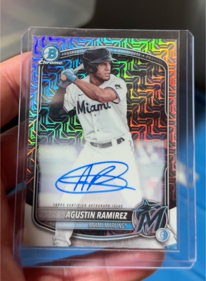 2025 Bowman Chrome #BMA-AR Agustin Ramirez — front