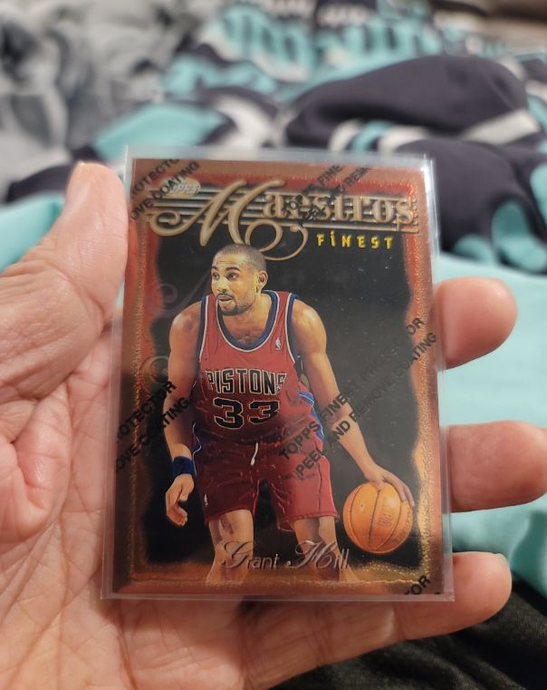 1996-97 Topps Finest Maestros #13 Grant Hill — front