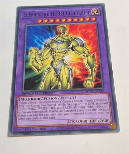 2020 Yu-Gi-Oh! Speed Duel GX #SGX2-ENA22 Elemental HERO Electrum — front