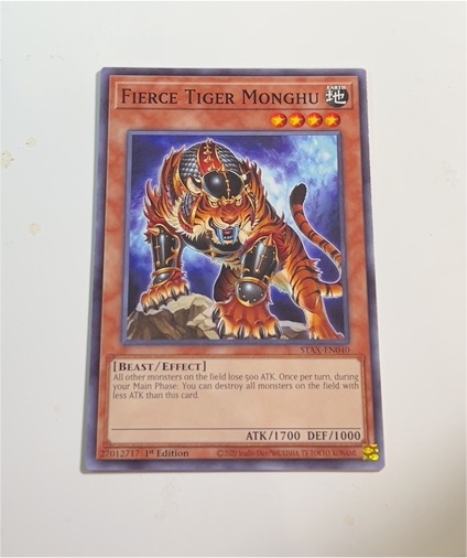 Yugioh Fierce Tiger Monghu STAX-EN040 — front