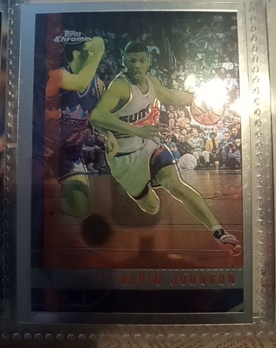 1996-97 Topps Chrome #104 Kevin Johnson — front